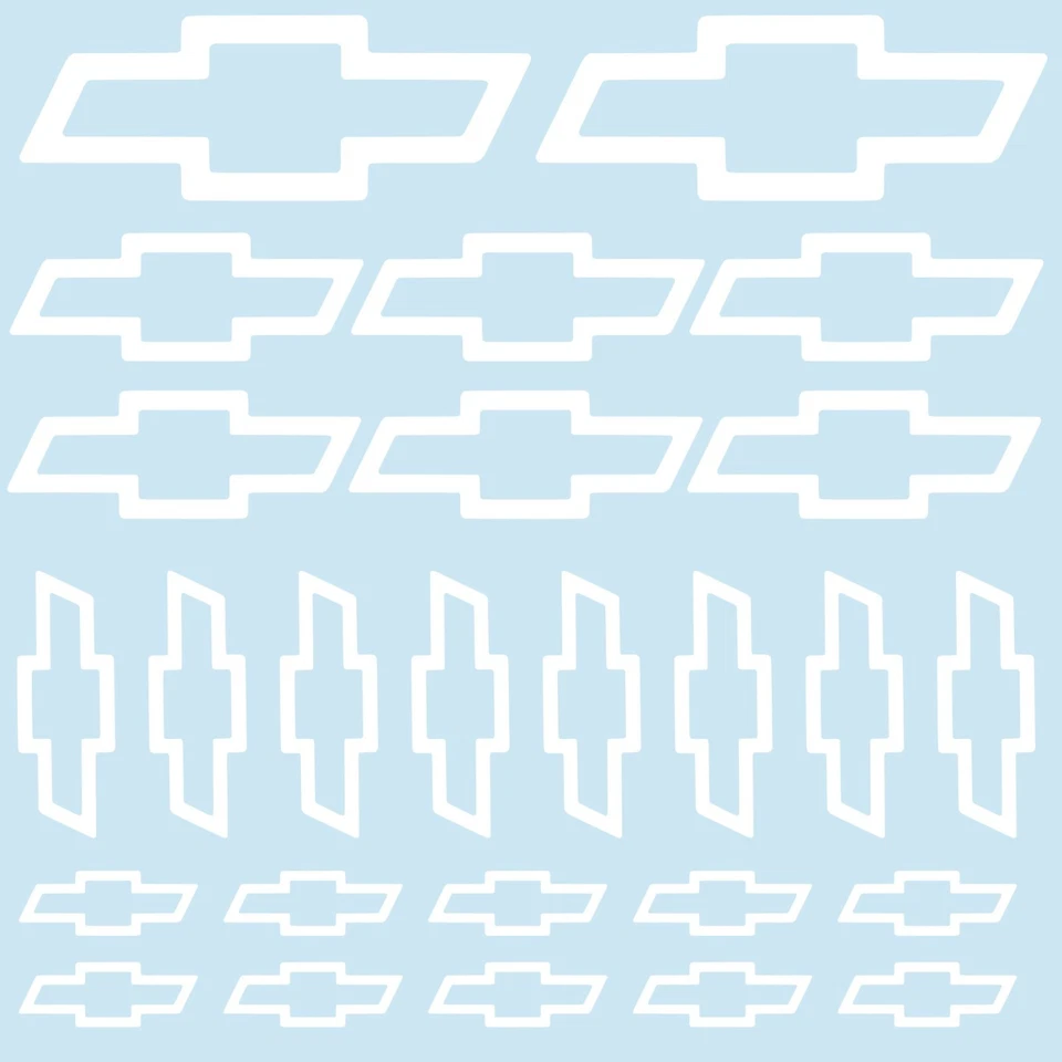 Mega paquete de 26 calcomanías Chevy Bowtie - Un precio *Envío gratuito vinilo troquelado Foto 3 de 4