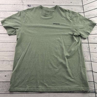 Patagonia Bison Fitz Roy Regular Fit Short Sleeve T Shirt Men's Large Green