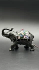 Vintage Tiffany Style Elephant Stained Glass Lamp Decor - Working