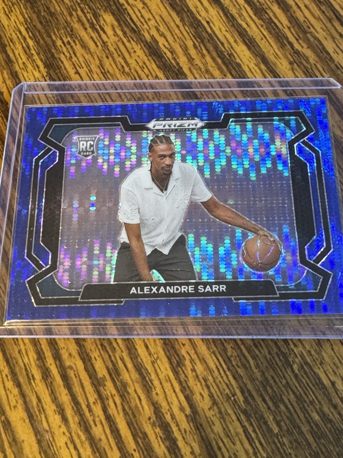 Alexandre Sarr 2024 Panini Prizm Draft Picks #52 Blue Pulsar /99