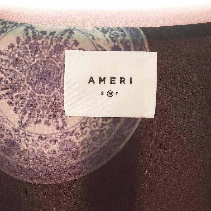 AMERI NOTCH PRINT LINING JACKET Women's M Pink Ta… - image 6