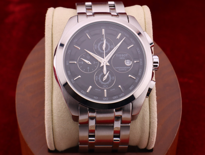 TISSOT 1853 レザー腕時計 ⚡️⌚New Tissot 1853 Couturier Tachymeter Chronograph Quartz