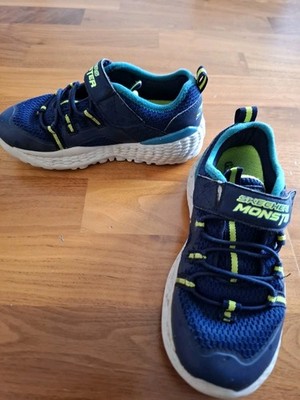 Sketchers: Monster Sneaker Kinder UK 12,5 / EUR 31 blau/grün