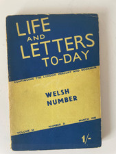 Life and Letters Today, Welsh Number, March 1...