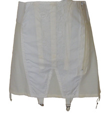 60S GIRDLE SEARS FRONT ZIP WIDE ELASTIC SIDE LUMBAR SUPPORT 4754 30 DEADSTOCK