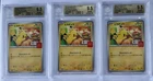 (3) 2025 Pokemon Promos McDonald's Incentive Pikachu #020MP BGS 9.5 GEM MINT