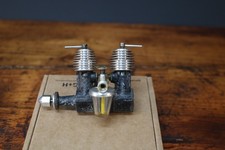 Mills Inline Twin Cylinder .75 Tom Crompton Diesel Engine RC Model Aircraft RARE