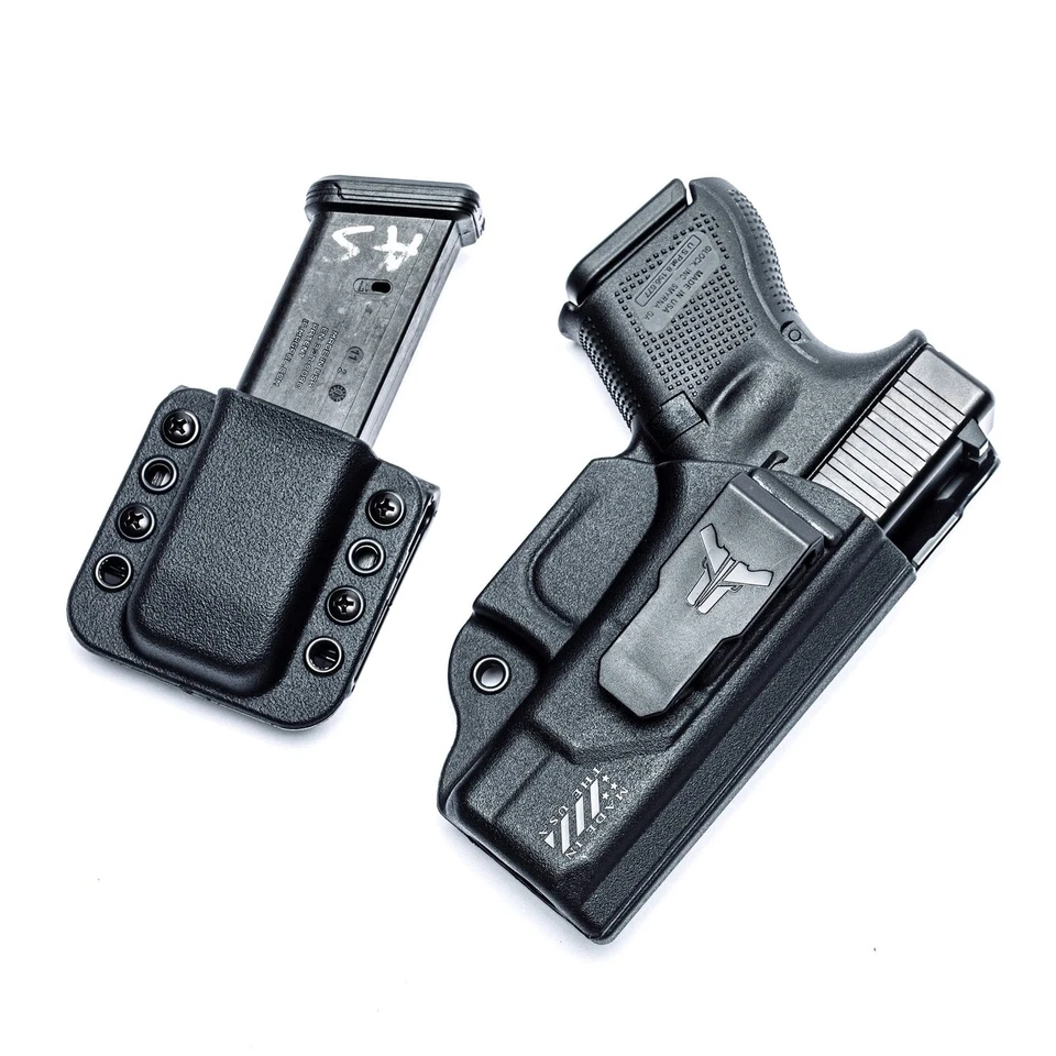 OWB Single Mag Pouch for Springfield XD in 9mm or .40, Glock 43X & 48, Sig P3... - Imagem 3 de 4