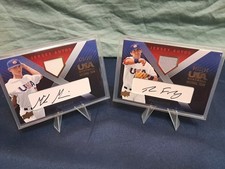2008 Upperdeck USA Baseball Ryan Flaherty/Mike Minor Jersey Auto #/195 