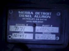 Sierra Detroit Diesel Allison Automatic Transmission Rebuilt - 0 Miles Sierra Detroit Diesel Allison Automatic Transmission Rebuilt - 0 Miles