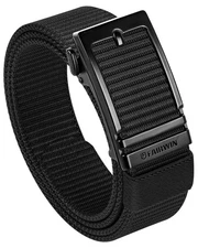 Men's Ratchet Belt - Tactical Nylon Web Work Belt with Automatic Buckle, Adju...