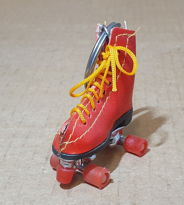 Vintage Neuheit Rollschuh Schlüsselanhänger