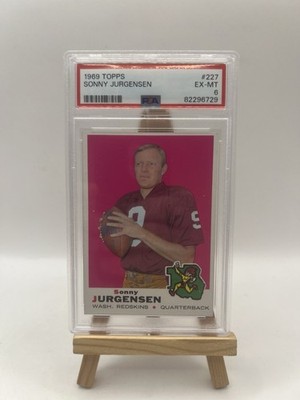 1969 Topps Sonny Jurgensen #227 Redskins PSA 6 EX/MT Washington Redskins
