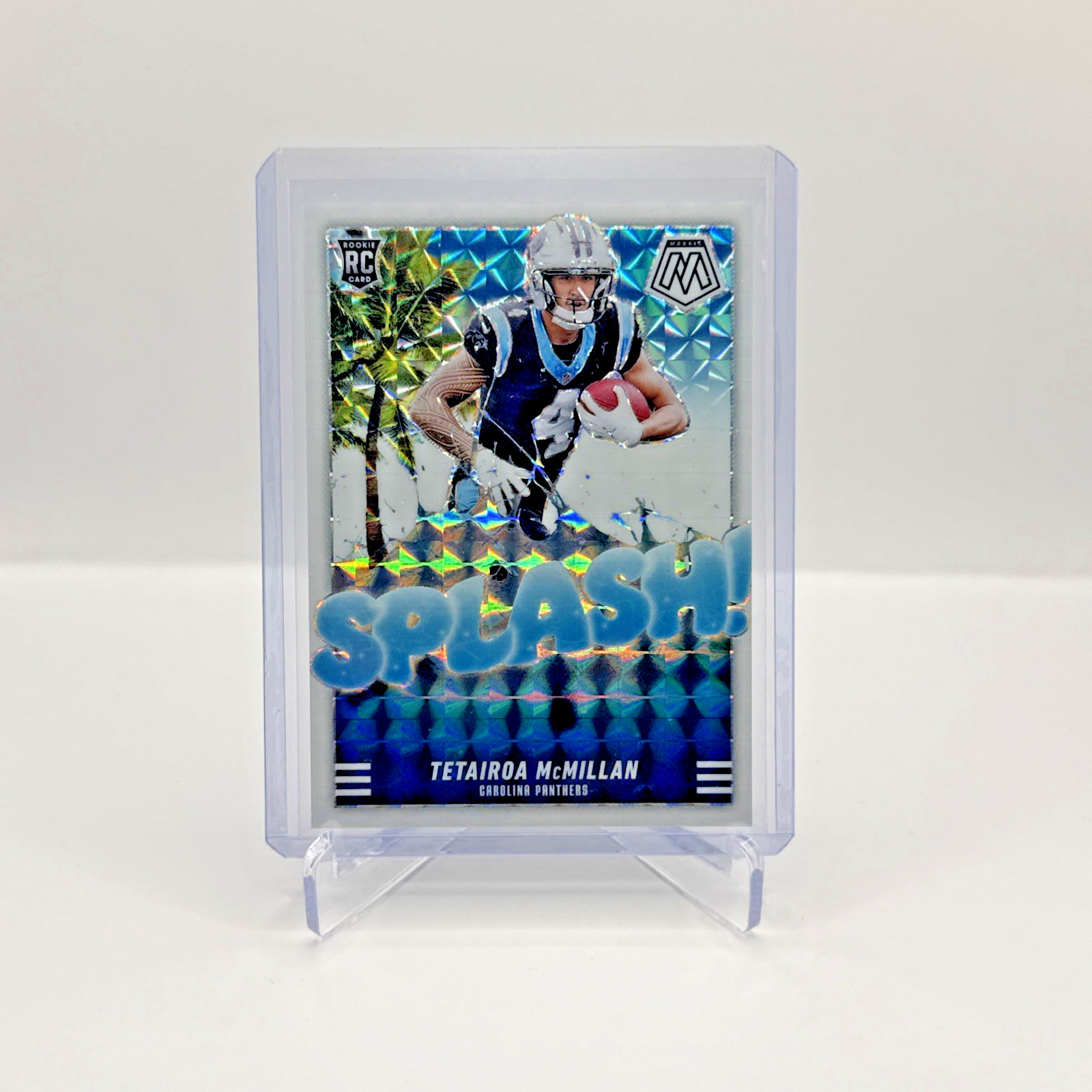 2025 Panini Mosaic - Tetairoa Mcmillan - White Splash /25 - SSP