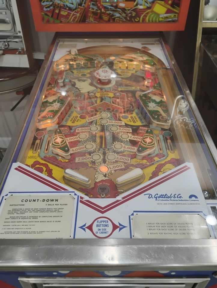 Count-Down Pinball Machine Gottlieb 1979 | eBay
