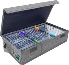 Cassette Tape Storage Box, Practical Cassette Tape Holder 16.34 X 9.25 X 3.54 In