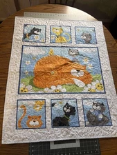 Baby Quilt NEW cats