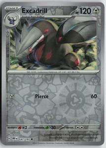 Excadrill 147/197 Obsidian Flames Reverse Holo