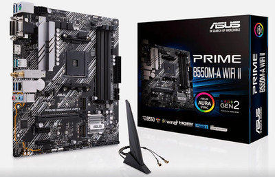 ASUS Prime B550M-A Wifi II AMD AM4 DDR4 Micro ATX Motherboard