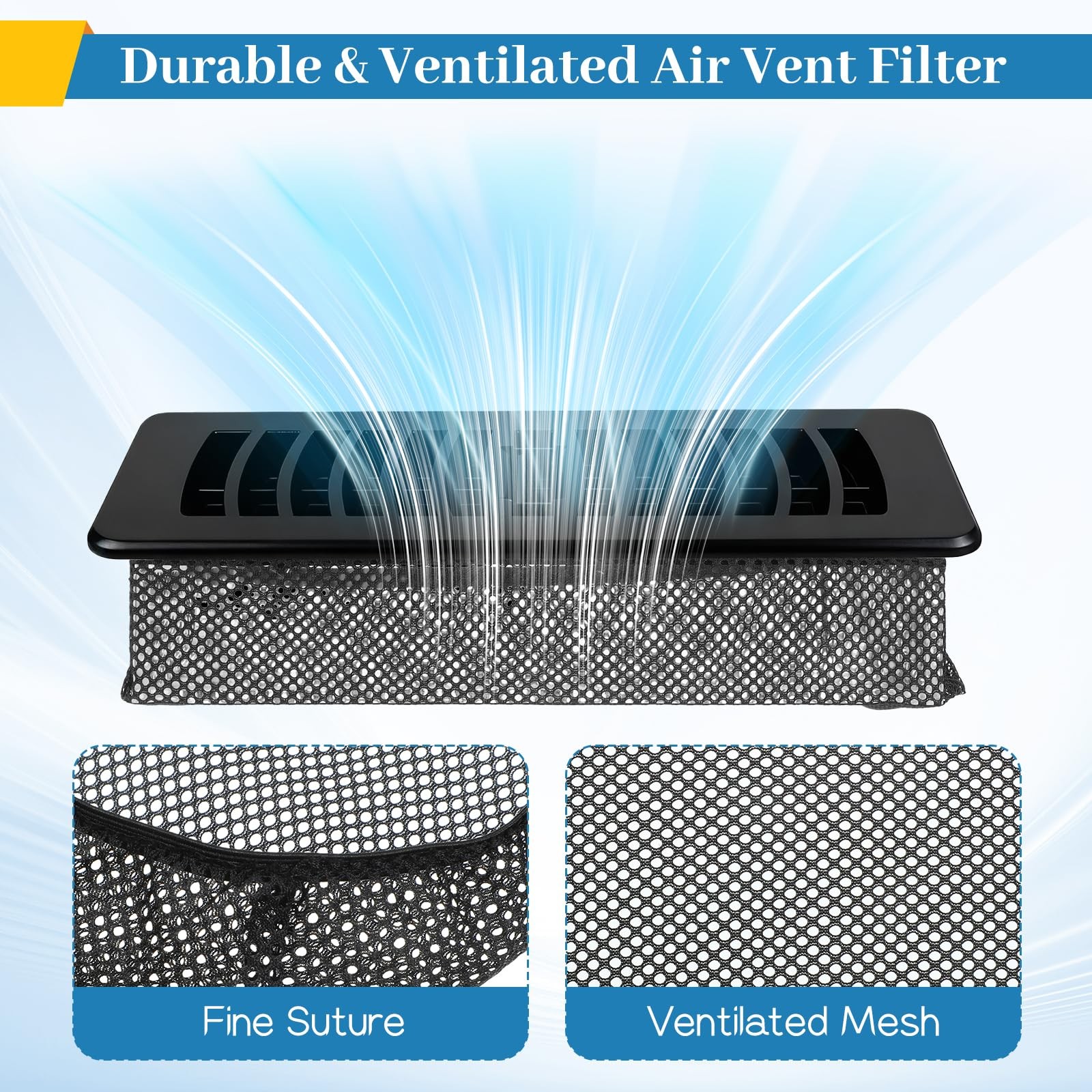 20Pcs 4 x 10 Inch Floor Register Cover Trap, Floor Air Vent Cover Screen for ...