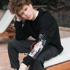 Konus Men's Oversize Sweatshirt In Black