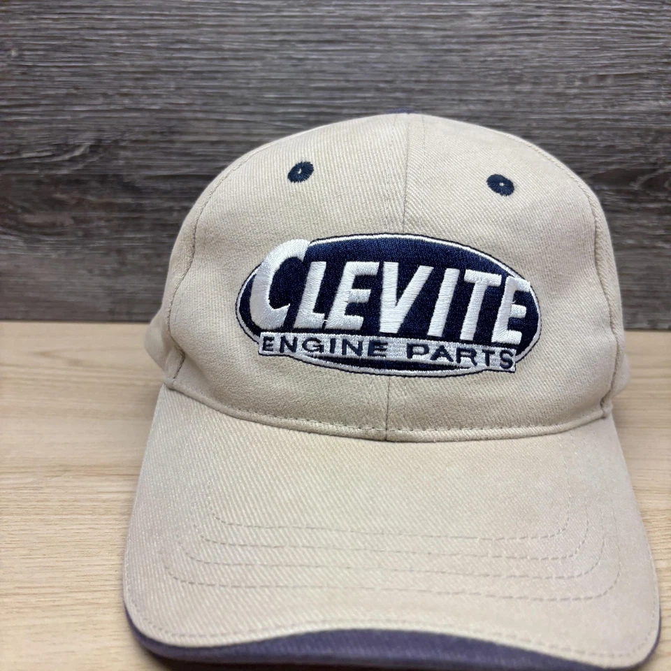 Clevite Engine Parts Sombrero Gorra Correa Trasera Para Hombre Beige Azul NASCAR Racing Cobra Foto 4 de 4