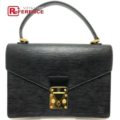 Louis Vuitton M52132 Epi Concorde Bag Black Leather Used