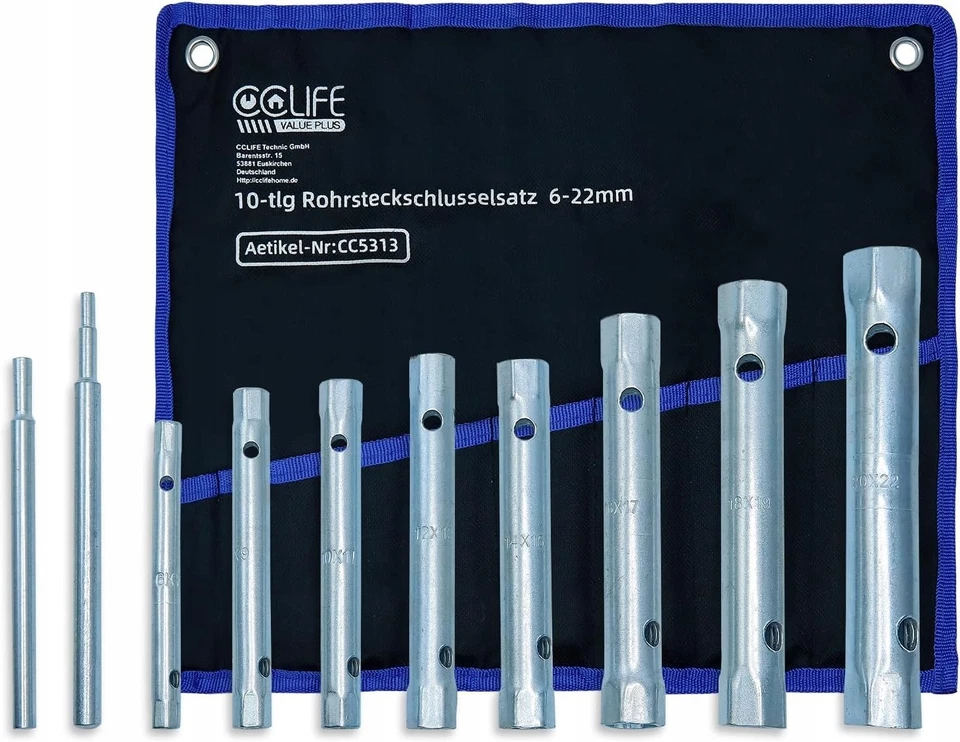 Clés Bougie Tubulaires Hexagonales double embout set 8 clés - Photo 2/4