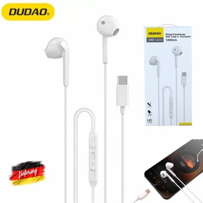 In-Ear Kopfhörer USB-C 1,2m, Hohe Klangqualität Universell Dudao