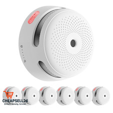 Rauchmelder WLAN Vernetzbar 6 Stück Zertifiziert EN