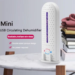 USB Electric Mini Dehumidifier Portable Air Dryer Home Office Moisture Absorber