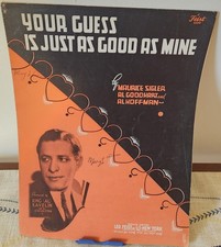 Your Guess Is Just As Good As Mine feat. King Al Kavelin 1934 arkusz muzyki 