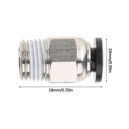 PC4-M10 Pneumatic Quick Fitting J-Head 3D Printer PC4-01 M10 Pneumatic Connector - Afbeelding 8 van 8