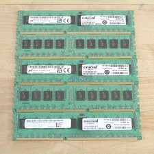 Lot of 5 Micron 8GB DDR3-1600 PC3-12800R ECC Registered RDIMM 2Rx8 Server RAM