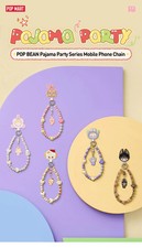 Authentic Pop Mart POP BEAN PAJAMA PARTY SERIES MOBILE PHONE CHAIN US Seller