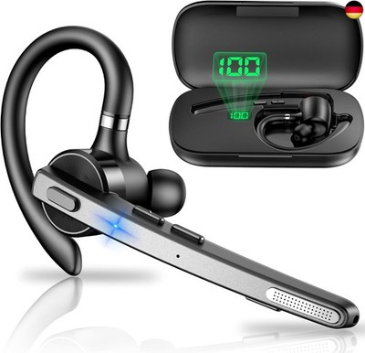 New Bee Bluetooth Headset, V5.1 Wireless Freisprech Headset mit 72h Spielzeit