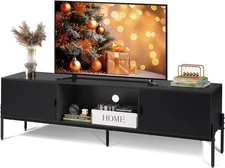TV Stand for 65 Inch TV, Mid Century Modern Entainment Center with 2 Storage ...