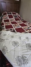 Unique handmade twinsize quilt blanket.