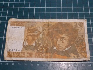 FRANCE BILLET de 10 FRANCS BERLIOZ 1/8/1974 H72 EN ETAT D'USAGE !