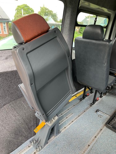 Single, LH Rear rail mount seat from a Fiat Ducato minibus, in Good Used Cond. - Picture 6 of 9