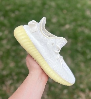 Size 8 Cream White Yeezy Boost 350 V2