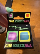 Pink Cube Squeeze Ball Like A NeeDoe Stress Relief Toy