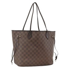 Borsa tote Louis Vuitton Damier Ebene Neverfull MM N51105 LV originale bs33749