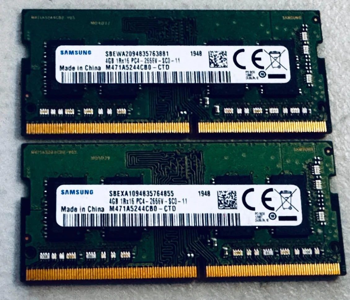 Samsung DDR4 SDRAM 4 GB Capacity per Module Memory (RAM) for sale