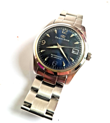 ORIENT STAR オリエントスター　EROM-CO クラシック　38mm Men's ORIENT STAR EROM - CO CS , ( 38 mm )..Dark Blue Dial | eBay