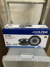 Alpine S-Series S2-S65 6.5" Hi-Res Certified 2-Way 240w Coaxial Car Speakers New