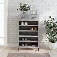Schuhschrank Betongrau 60X35X105 Cm Holzwerkstoff