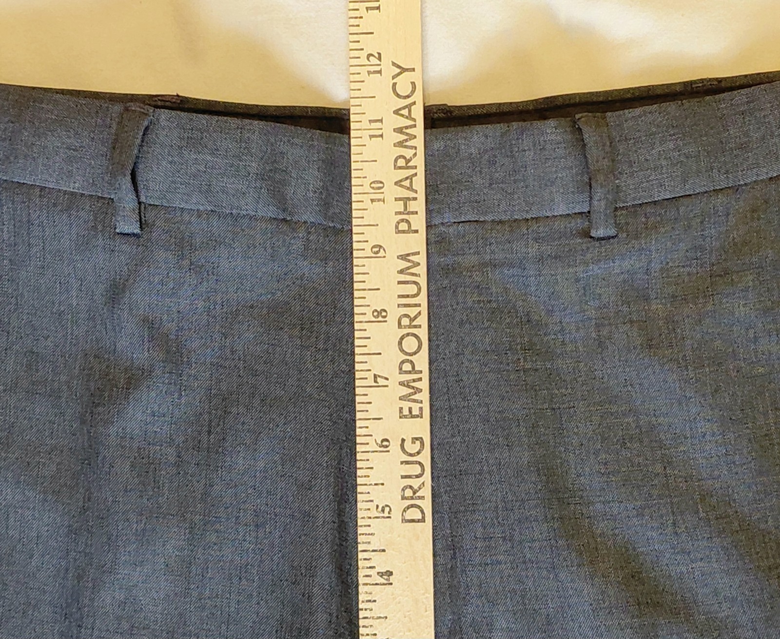 PERRY ELLIS PORTFOLIO Dress Pants Men's 34x30 Medium Gray Flat Front  Mid-Rise
