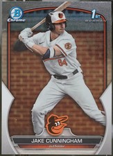 2023 Bowman Draft #BDC-198 Jake Cunningham Chrome Baseball VG