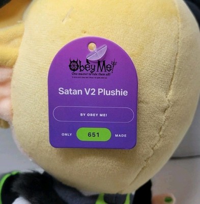 Makeship Satan V2 Plushie By Obey Me! Anime Otome Sim Video Game